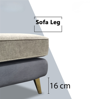 Prylen Fabric L-Shaped Sofa by Esteller (Pet Friendly & Easy Clean)