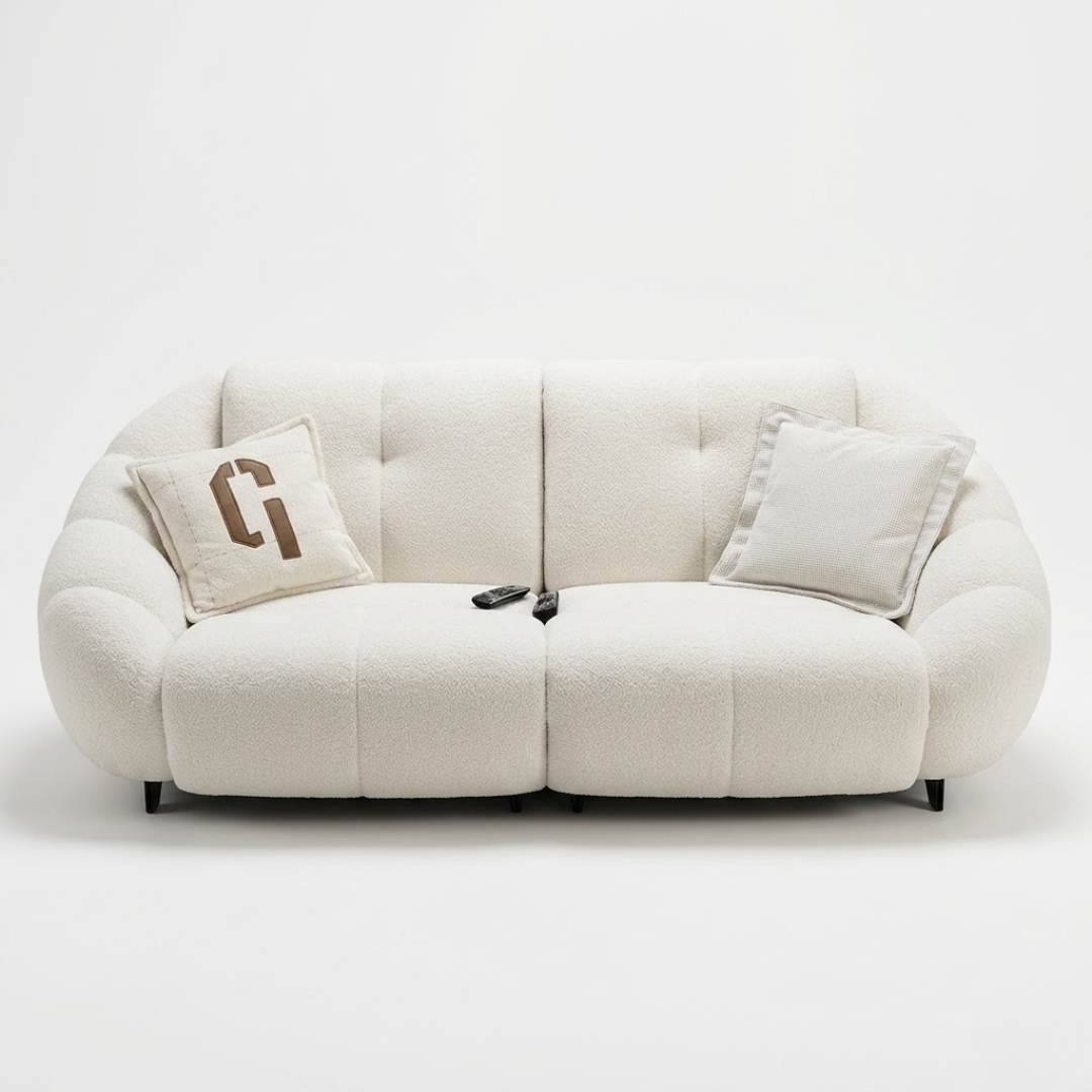 Marshall Teddy Fabric Electric Recliner Sofa by Esteller