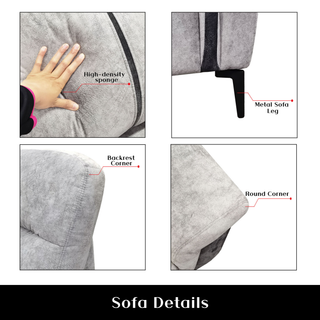 Jodie Fabric Sofa by Esteller (Pet Friendly & Easy Clean)
