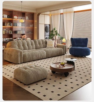Sofa with footstool