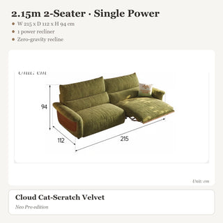 2.15m 2-Seater · Single Power