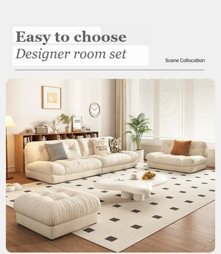 Sofa, armchair and footstool