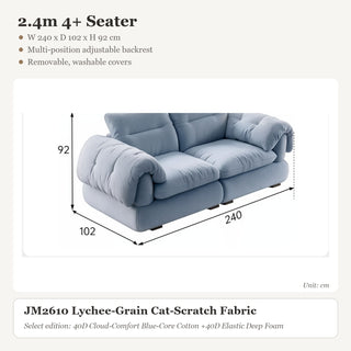 2.4m 4+ Seater