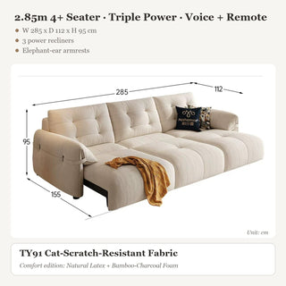 2.85m 4+ Seater · Triple Power · Voice + Remote