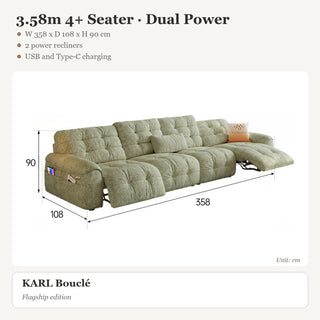 3.58m 4+ Seater · Dual Power