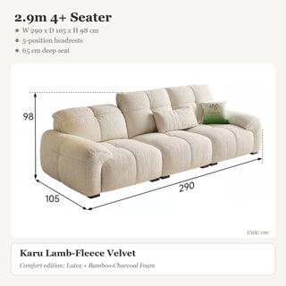 2.9m 4+ Seater
