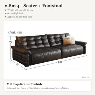 2.8m 4+ Seater + Footstool