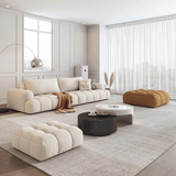 Cotton Fabric Sofa by Esteller (Pet Friendly & Comes with USB Charger)