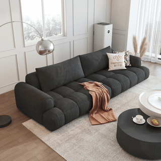 Cotton Fabric Sofa by Esteller (Pet Friendly & Comes with USB Charger)