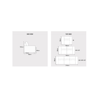 Xyvon Fabric Recliner Sofa by Esteller (Pet Friendly & Easy Clean)