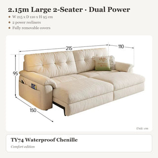 2.15m Large 2-Seater · Dual Power