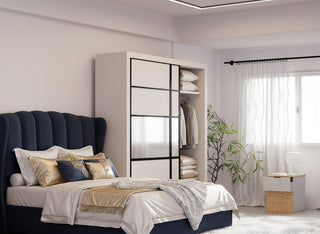 Oline Sliding Door Wardrobe (5ft,6ft & 8ft)