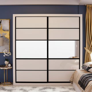 Oline Sliding Door Wardrobe (5ft,6ft & 8ft)