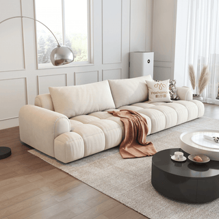 Cotton Fabric Sofa by Esteller (Pet Friendly & Comes with USB Charger)