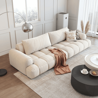 Cotton Fabric Sofa by Esteller (Pet Friendly & Comes with USB Charger)