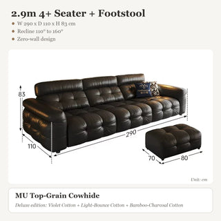 2.9m 4+ Seater + Footstool