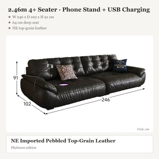 2.46m 4+ Seater · Phone Stand + USB Charging