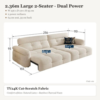 2.36m Large 2-Seater · Dual Power