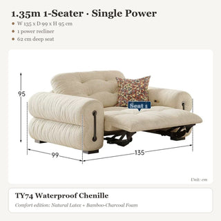 1.35m 1-Seater · Single Power