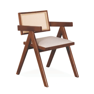 Delora Rattan Dining Chair with Cushion