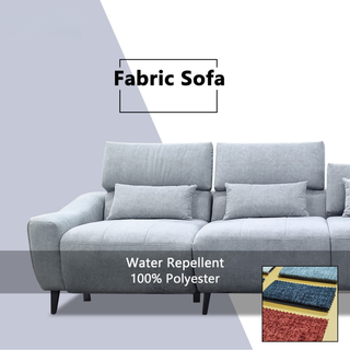 Farven Fabric Adjustable Backrest Recliner Sofa by Esteller (Pet Friendly & Easy Clean)