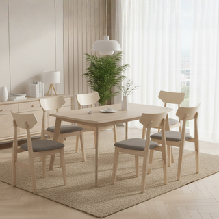 Paige Wooden Dining Set (1+4 & 1+6)