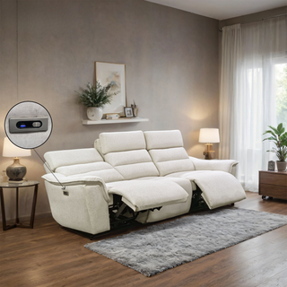 Avira Fabric Recliner Sofa by Esteller (Pet Friendly & Easy Clean)