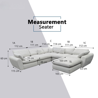 Korra Fabric Sectional Sofa by Esteller