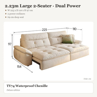 2.23m Large 2-Seater · Dual Power