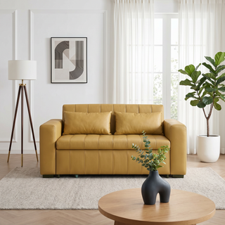 Arvessa Faux Leather Sofa Bed