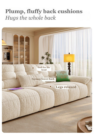 Plump, fluffy back cushions