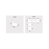 Myros Fabric Recliner Corner Sofa by Esteller (Pet Friendly & Easy Clean)