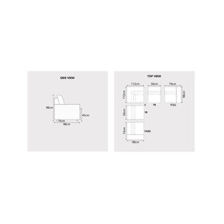 Myros Fabric Recliner Corner Sofa by Esteller (Pet Friendly & Easy Clean)