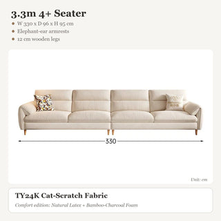 3.3m 4+ Seater