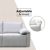 Maplea Fabric Adjustable Armrest Sofa by Esteller (Pet Friendly & Easy Clean)