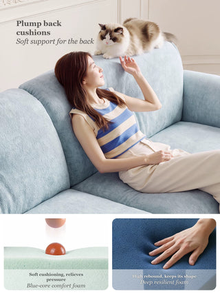 Plump back cushions