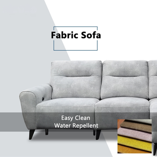 Hadris Fabric Recliner L-Shaped Sofa by Esteller (Pet Friendly & Easy Clean)