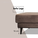 Norviel Fabric L-Shaped Sofa by Esteller (Pet Friendly & Easy Clean)