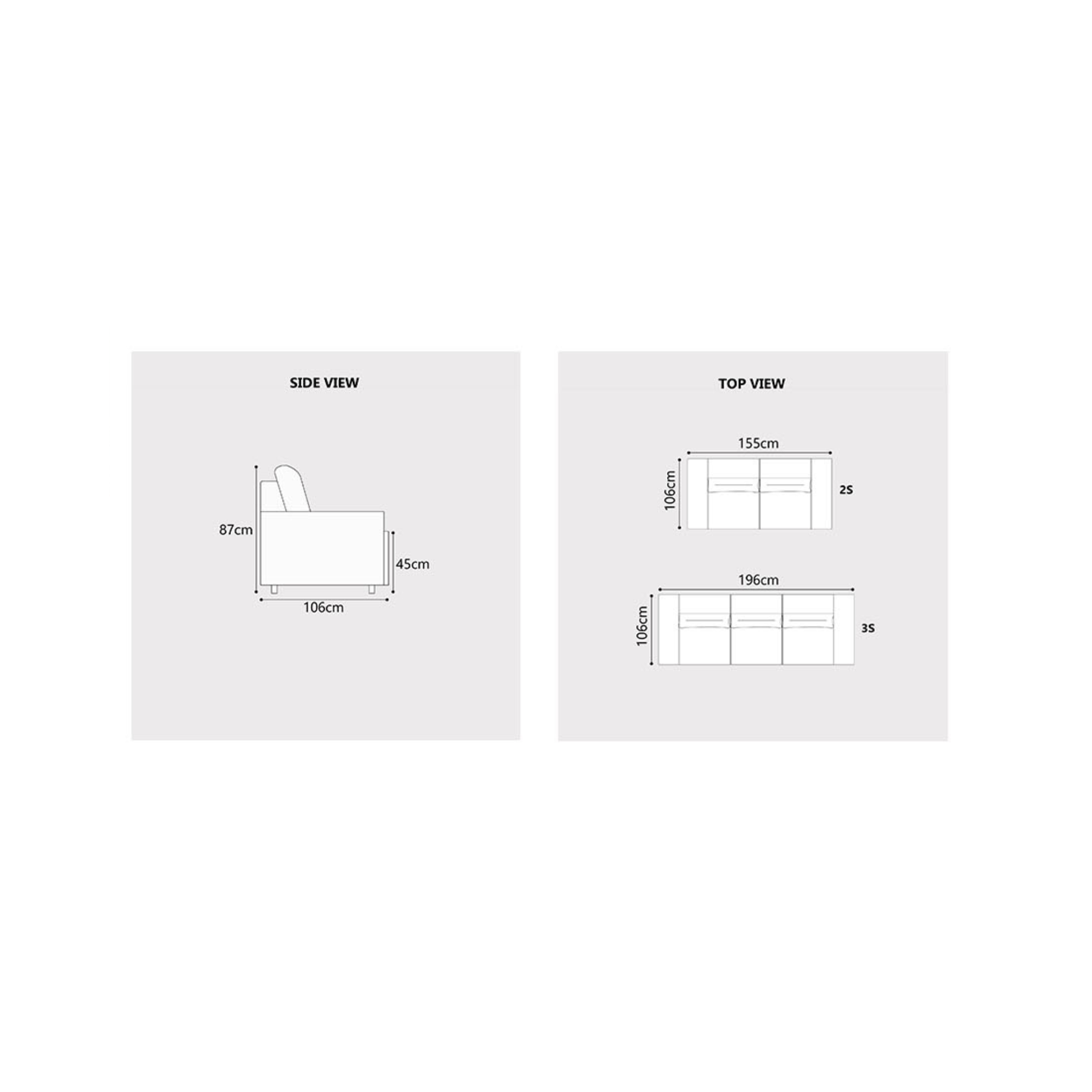Maplea Fabric Adjustable Armrest Sofa by Esteller (Pet Friendly & Easy Clean)