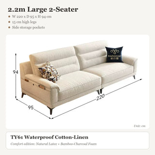 2.2m Large 2-Seater