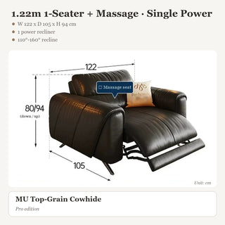 1.22m 1-Seater + Massage · Single Power