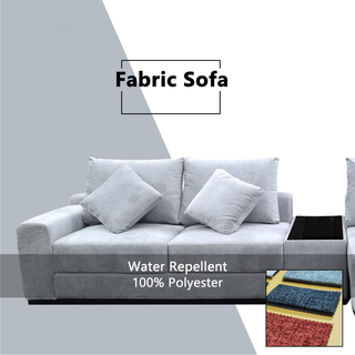 Yarven Fabric Adjustable Backrest L-Shaped Sofa (Sectional) by Esteller (Pet Friendly & Easy Clean)