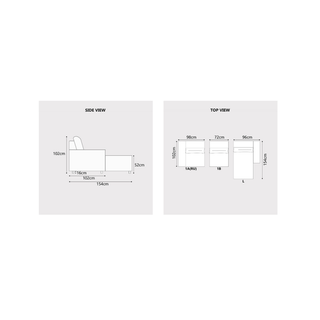 Hadris Fabric Recliner L-Shaped Sofa by Esteller (Pet Friendly & Easy Clean)