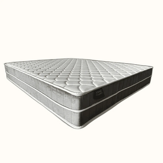 York Grey Bed Frame + Somnuz™ Durafirm 10" Spring Mattress