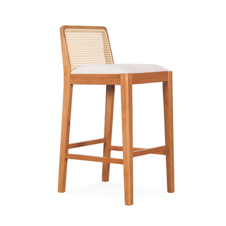 Raven Rattan Bar Stool