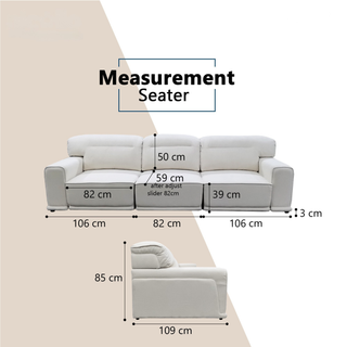 Arvenor Fabric Slider Sofa by Esteller (Pet Friendly & Easy Clean)