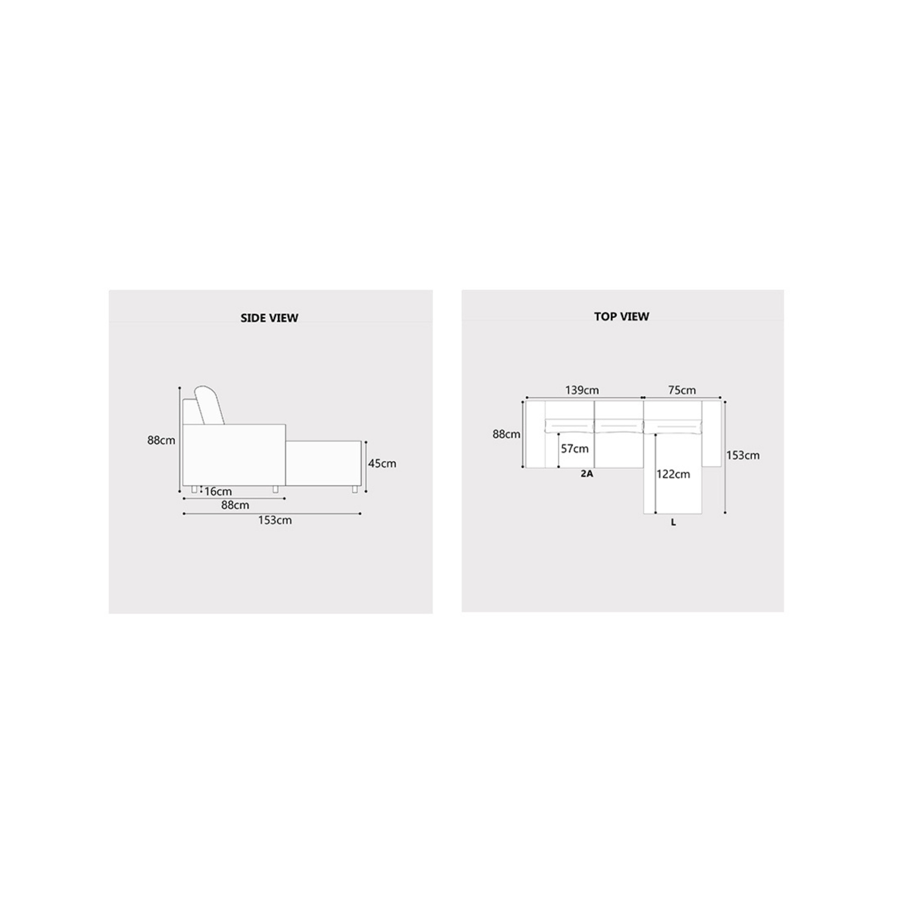 Orlinor Fabric L-Shaped Sofa by Esteller (Pet Friendly & Easy Clean)