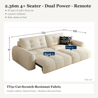 2.36m 4+ Seater · Dual Power · Remote