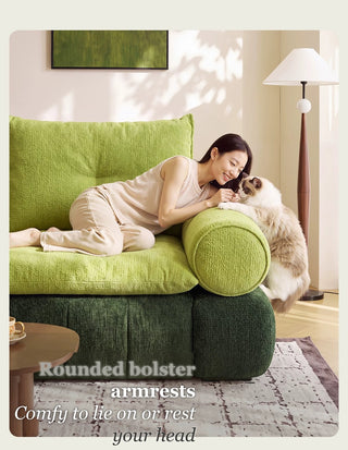 Rounded bolster armrests