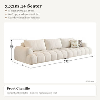 3.32m 4+ Seater · Frost Chenille